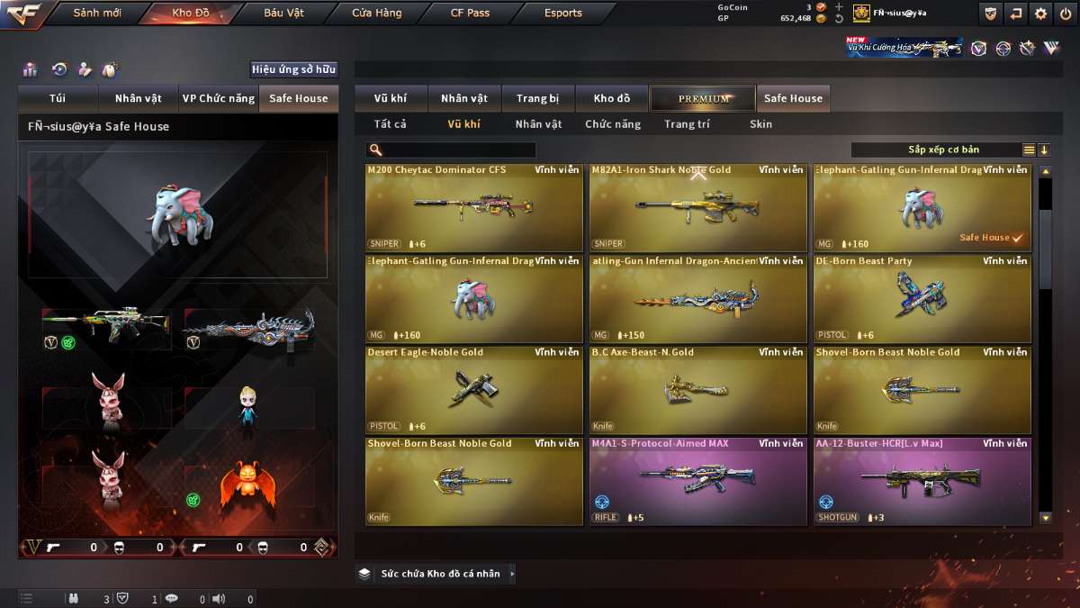 shop acc cf uy tin gia re